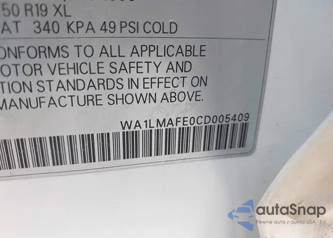 2012 Audi Q7 3.0 Tdi Premium from USA, damaged, VIN WA1LMAFE0CD005409